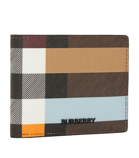 burberry check bifold wallet.